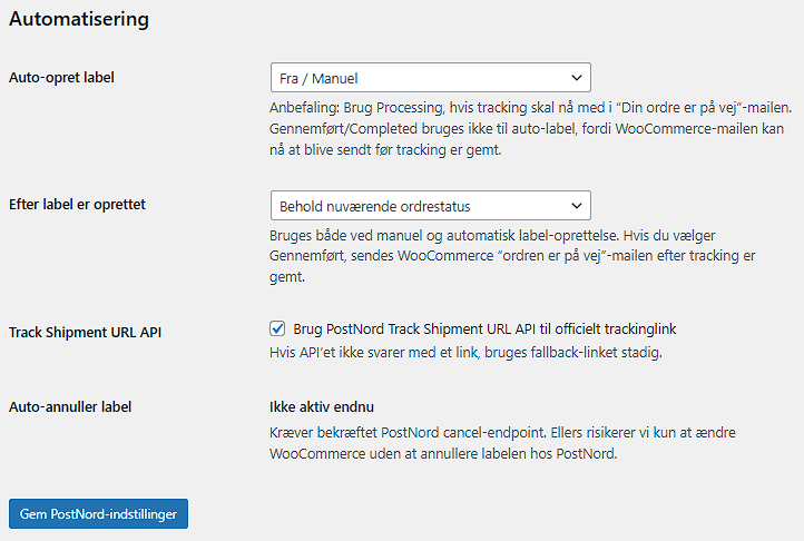 Startupfragt WooCommerce plugin skærmbillede 4